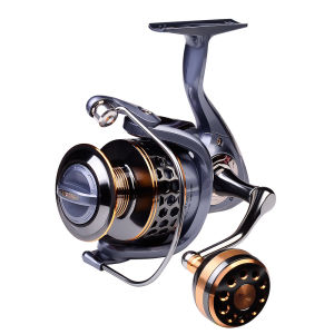(Redy stok ) Reel Pancing Full Besi He Series Original Bahan Metal 12 Bearing 1000 2000 3000 4000 6000 Reel Spinning Max Drag 10kg 5.2 :1 Gear Ratio Fishing Reel