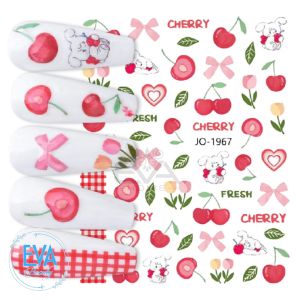 Set 6 Mẫu Sticker Dán Móng Tay 3D Dạng Decal Dán Móng Chống Nước Joyful Nails Hoạ Tiết Trái Cây Nail Art Decal Fruit Sticker JO1963 - JO1968