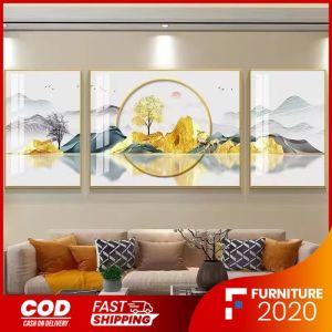 3Pcs Set Wall Decor with Frame Living Room Bedroom Background Wall Decor Frame Mural sofa Home Decor wall art
