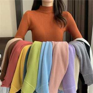 Sweater rajut fretty turtleneck - baju wanita ngepres boddy - style korean