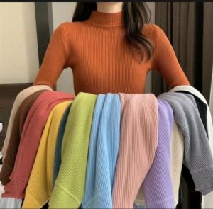Inner Rajut Termurah Baju Dalaman Turtleneck Knit Manset