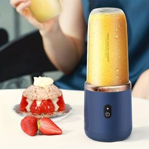 FANGAN Blue/Pink Electric Juicer 400ml Juice Maker Smoothie Blender Mini USB Charging Fruit Juicer Cup Milkshake