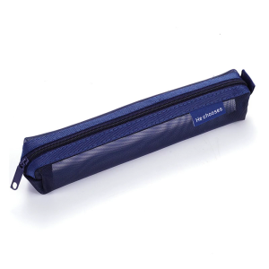 Clear Mesh Pencil Case Small Light Weight Pencil Bag See Through Pen Organizers Pouches Travel Cosmetic Bag for Student