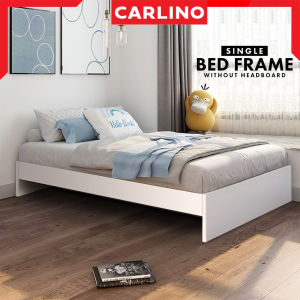MR.CARLINO : SNOW SERIES 3ฟุต + 2 ลิ้นชักใต้เตียง เตียง เตียงไม้ ฐานเตียง ฐานเตียงไม้ เตียงมินิมอล เตียงอเนกประสงค์ เตียงเดี่ยว (SNOW BED 3FT + 2 DARWERS)