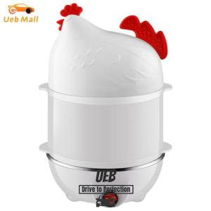 [UEB Mall]Egg Boiler with Auto Shut Off Egg Steamer Food Steamer for Hard Boiled Eggs