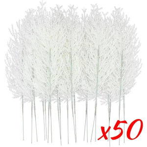 [Xzxinzhan] 100 chiếc lá thông Nhân Tạo Lá thông trắng giáng sinh lá thông cây giả đồ trang trí Cây giáng sinh Vườn Nhà năm mới phụ kiện trang trí tiệc