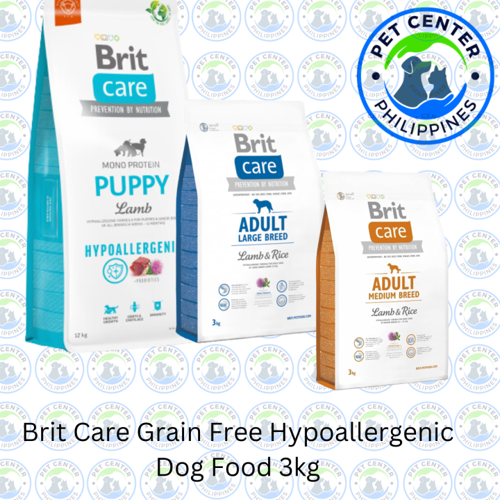 BRIT CARE GRAINFREE HYPOALLERGENIC DOG DRY FOOD 3KG ORIGINAL PACK
