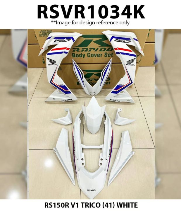 Rapido Cover Set Honda RS150R V1 V2 V3 TRICO (41) White RS150