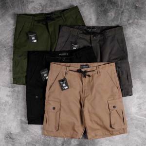 Celana Pendek Cargo Basic Kargo Distro Pria Gunung Outdoor Polos Dewasa by Maleka 14A