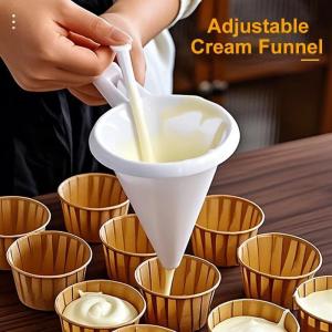 Adjustable Funnel Cake Chocolate Baking Tool Baking Separating Funnel Mold Batter Dispenser Cream Cookie Cupcake Pancake