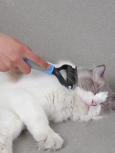 Lược chải lông cho mèo lược lấy lông gỡ rối inox cao cấp cho thú cưng quay 360