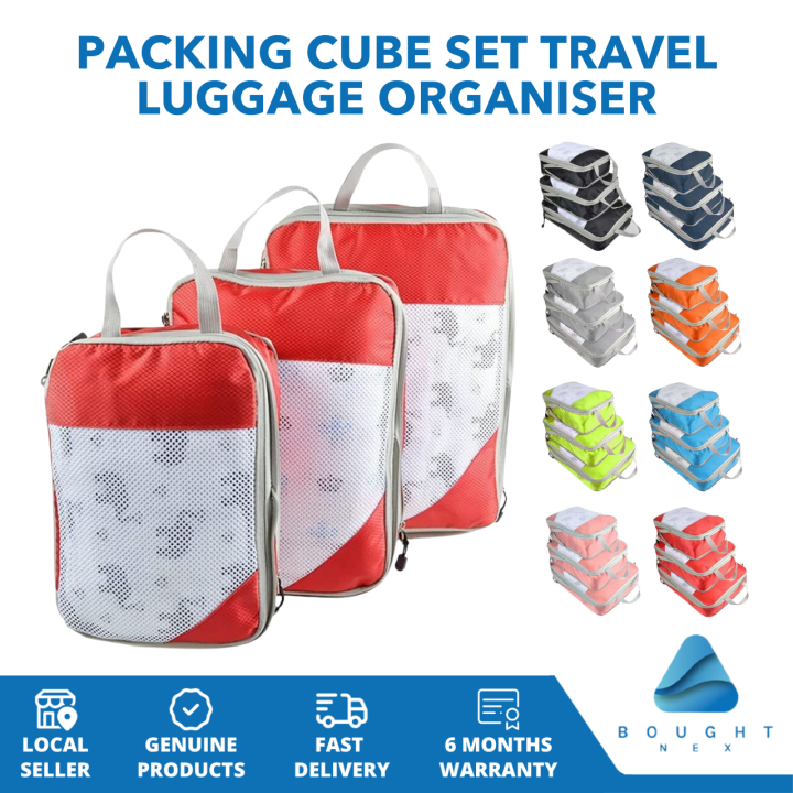 Travel Smart with 3Pcs Packing Cube Set Efficient Luggage