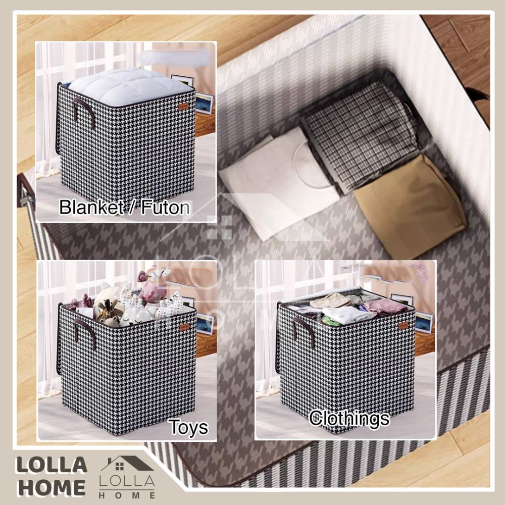 110L/140L/180L Foldable Storage Box, Large Capacity Quilt Blanket Clothes Wardrobe Organizer Bag
_voghion.com