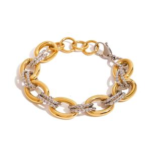 Thời trang 18K mạ vàng Chuỗi Vòng Đeo tay thanh lịch thiết kế di động trang trí để tăng cường cái nhìn EVERYDAY của bạn