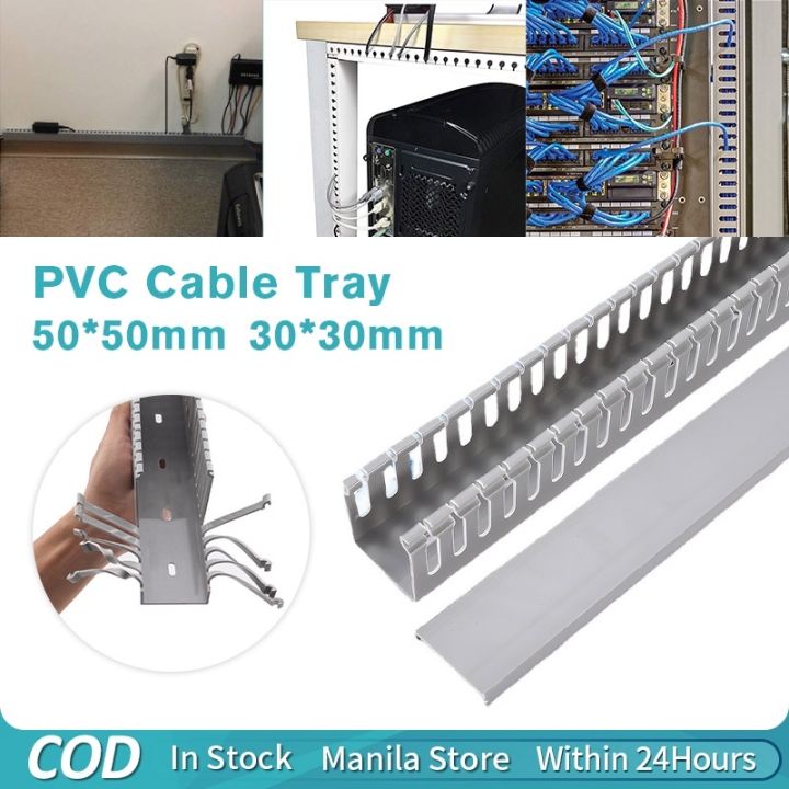 Cable Management Open Slot Cable Management Raceway 1m PVC Cable Tray ...