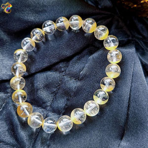 Rare Yellow Rabbit Hair Rutilated Quartz Bracelet