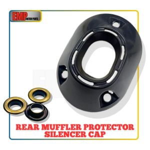 REAR MUFFLER PROTECTOR VARIO160 EXHAUST COVER VARIO 160 MUFFLER PROTECTOR SILENCER CAP BLACK HONDA VIETNAM