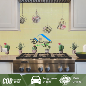 DNV - Wallpaper Stiker Dapur Silver Tekstur Wallpaper Dinding Motif UBIN Kitchen Set Glosy 60cm x 1m