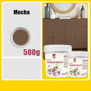 【2025 upgrade】wood paint for wood odorless Wood Paint for Furniture with free brush and glove Odorless Furniture Renovation Paint paint for the wood door without voc
