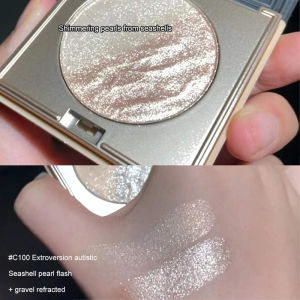 VEDO 💕COD Duo Shimmering Aqua Highlighter Eyeshadow Palette Tahan Lama Perona Pipi Berkilauan Mata Berkilauan Tahan Air Eyeshadow Makeup Up Lengkap