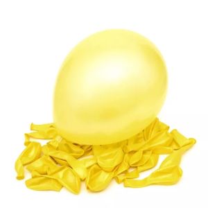 SHUAIAN Balon Latex Metalik 12 Inch Polos Bulat ECERAN Balon Lateks Tebal Untuk Pesta Ulang Tahun