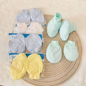 Set 5 Cặp Bao Tay Chân Cotton Bo JOU cho bé sơ sinh 0-3M - JOU BT 02