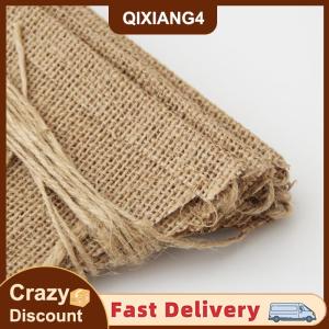 【QIXIANG4】 13 lá cờ cổ điển đay hessian vải bố Bunting biểu ngữ đám cưới bên chụp ảnh đạo cụ lễ kỷ niệm bên trang trí biểu ngữ