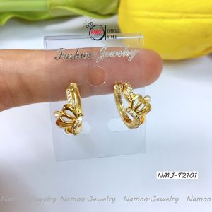 Khuyên Tai Nữ Mạ Vàng T2097 T2098 T2100 T2101 Với Nhiều Hình Dáng Xinh Đẹp Dành Cho Các Nàng