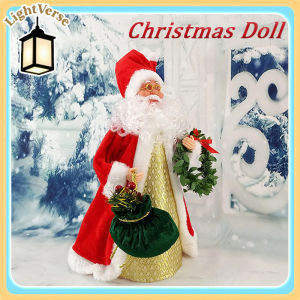 Santa Ornament Christmas Doll Walls Xmas Trees 30x14x12cm Doors Festival Gardens Houses Merry Christmas Decorations