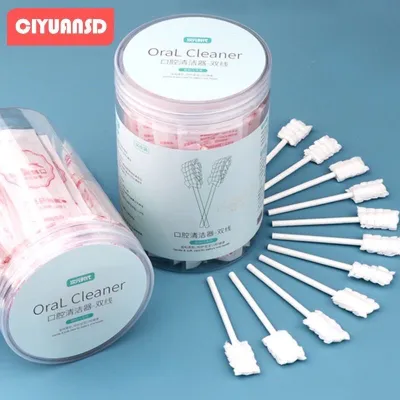 [TOS] Pembersih Mulut Bayi Sikat Lidah Bayi kasa steril stik stick tongkat Baby Mouth Cleaner Baby Oral Cleaner Kapas Batang Sikat Gigi Toples isi 30pcs Bayi baru lahir new born newborn
