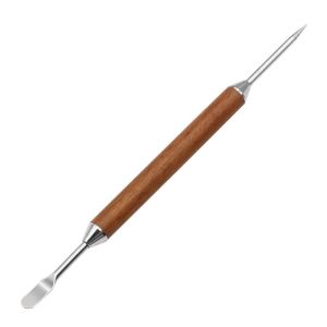 with Wood Handle Coffee Art s with Box Stainless Steel Coffee Latte Art Pen Durable Rustproof Espresso Accessory Barista