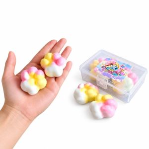 LIWU Chocolate Wax Cracking Squeeze Toy Cat Paw Donut Crispy Stress Balls Gift Crackable Texture Snowball Crunch Squishy Toy For Stress Anxiety Relief