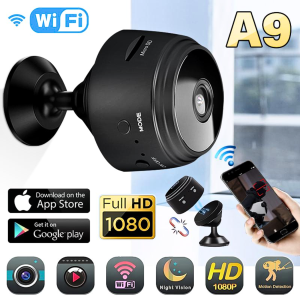 Taffware A9 Kamera CCTV wifi sambung hp jarak jauh tersembunyi Mini IP Wide Nightvision 1080P