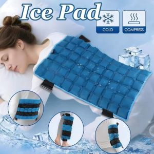 Self Absorbent Ice Pack Multi Grid Reusable Cold Hot Compress Pads Relieves Discomfort In The Back