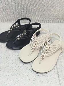 [Free Shipping] Large Size Flat Sandals For Summer Beach Vacations Woven Fashionable Casual And Versatile