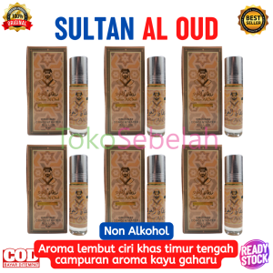 PROMO 12Pcs (1Box) Parfum SULTAN AL OUD 6ml Bin Ali Roll On Original - Minyak Wangi Non Alkohol - Parfum Original Murah - Minyak Wangi Khas Arab - Parfum Murah Pria Tahan Lama Original - Minyak Wangi untuk Sholat - bisa COD