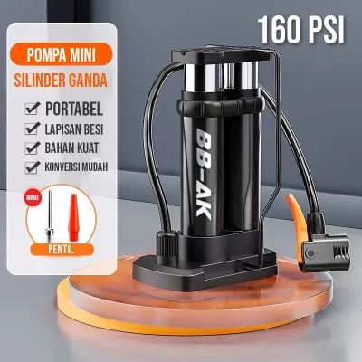 Pompa Angin Kaki/Pompa Kaki/Pompa Ban Mini Foot Pump Portable High Pressure Pompa Angin Kaki Untuk ban mobil