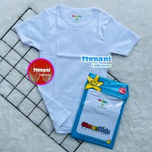 Kaos Oblong Anak Putih Polos GT Man Kids GTMK 03 | T-Shirt Anak Bahan Katun - Pakaian Dalam Anak