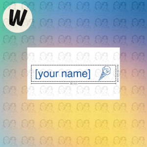 [SG SELLER] Customised Name Stamp for Student / Teacher / Employee / Company / Officer (38x10mm)