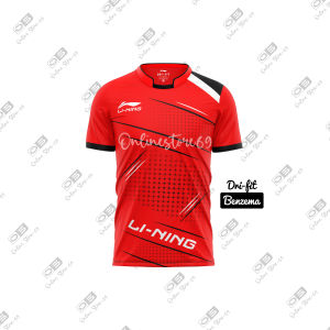Kaos atasan bulutangkis terbaru / baju atasan badminton lining/ kaos volly / baju olahraga dewasa
