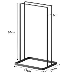 30cm Portable Hanger Storage Rack Convenient Space-saving Metal Hanger Organizer Storage