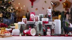 ชุด 100 ชิ้น แก้วกาแฟขนาด 16 ออนซ์ พร้อมฝาปิด แก้วกาแฟกระดาษแบบใช้แล้วทิ้งพร้อมปลอกและไม้คนสำหรับเครื่องดื่มร้อน/เย็น สำหรับสำนักงาน บ้าน ร้านค้า งานอีเวนต์ (สีดำ)