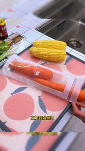 HB 15Pcs Long Shape Sealed Fresh‑Keeping Bags Reusable Refrigerator Storage Pouch for Fruit Vegetable