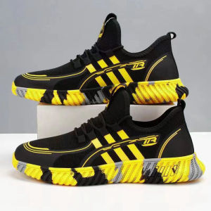 Tsion สุดคุ้มเวอร์📌รองเท้าผ้าใบผู้ชาย รองเท้าเเฟชั่น ตัดกับพื้นรองเท้าลายทาง ออกแบบคล่องตัวใส่สบาย ได้ลองแล้วจะติดใจ💯👍