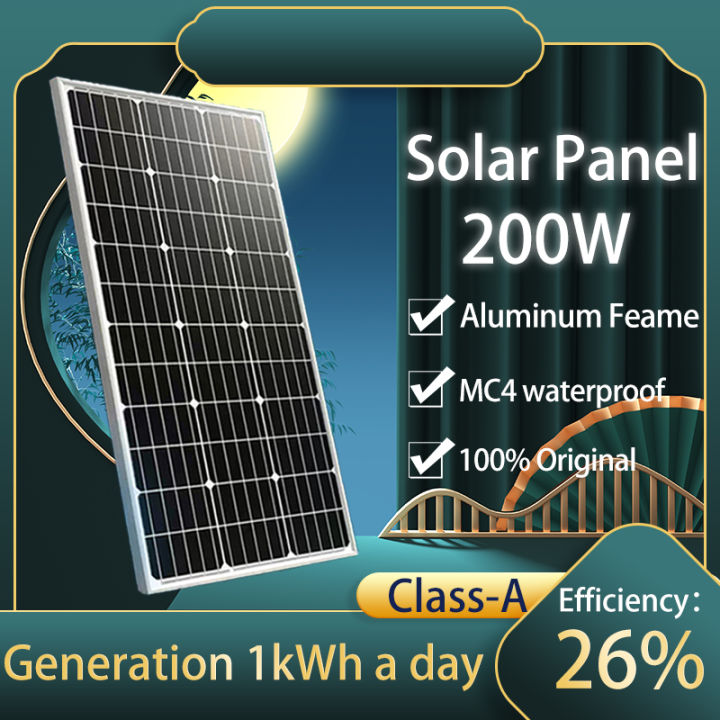 100/200 Watts Solar Panel Original Monocrystalline Half Cell 10 Year ...