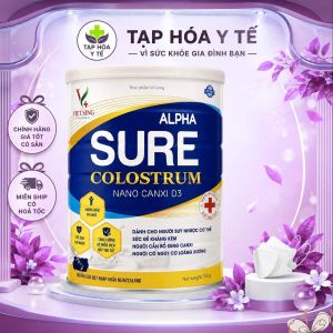 sữa Alpha Sure Colostrum Nano Canxi D3 – Bổ sung dinh dưỡng chăm sóc xương khỏe và nâng cao sức đề kháng