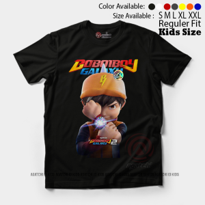 Baju Kaos Atasan Anak Laki - Laki Agatchi Motif Boboyboi Galaxy V3