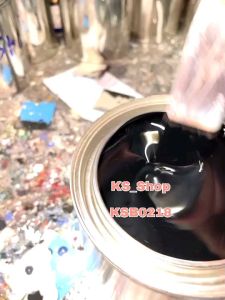 สีพ่นรถยนต์ 2K สีดํามุกเขียวน้ําเงินม่วง [KSB218]