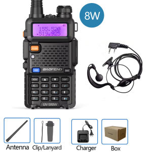 Baofeng UV-5R 8W Dual Band VHF/UFH Portable Handheld Walkie Talkie Two Way Radio with Earpiece