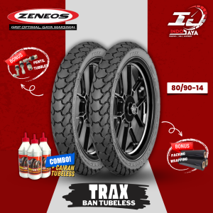 [READY COD] ZENEOS TRAX BAN DUAL PURPOSE TUBELESS (70/90-14 - 80/90-14 - 90/90-14) BAN ON/OFF ROAD / ON OFF ROAD / BAN ASPAL DAN LUMPUR